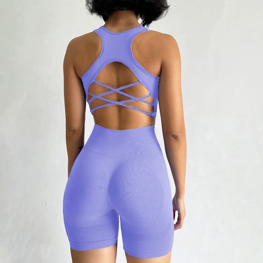 Ribbed Seamless Yoga Set / XH6219